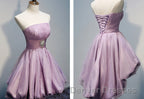 Gorgeous Strapless High Low Beaded Pretty Handmade For Teens Homecoming Dress