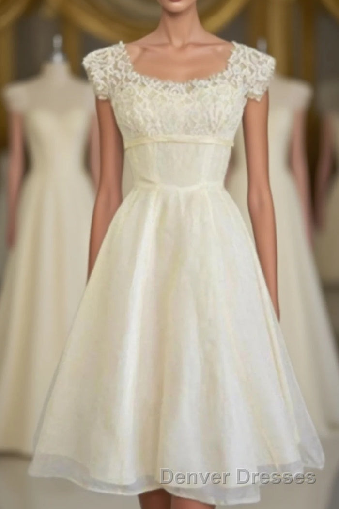 Classy Ivory Beach Handmade Short Prom Dress