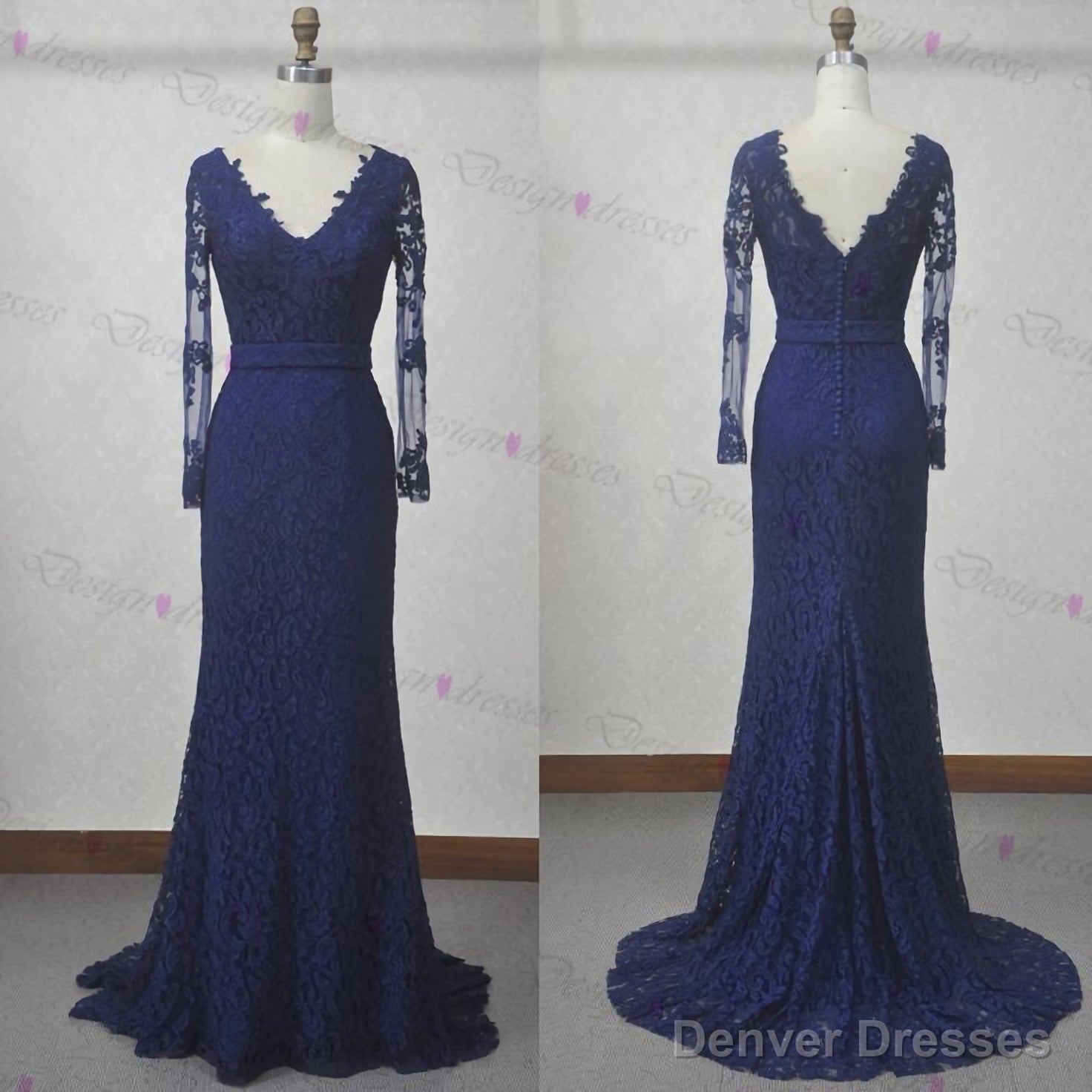 Lace Prom Dress, Long Sleeve Prom Dress, V Neck Prom Dress, Sexy Prom Dresses, Prom Dresses, 2025 Cheap Prom Dresses, Long Prom Dress, Dress For Prom Secondary image