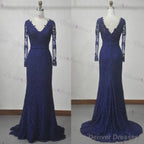 Lace Prom Dress, Long Sleeve Prom Dress, V Neck Prom Dress, Sexy Prom Dresses, Prom Dresses, 2025 Cheap Prom Dresses, Long Prom Dress, Dress For Prom