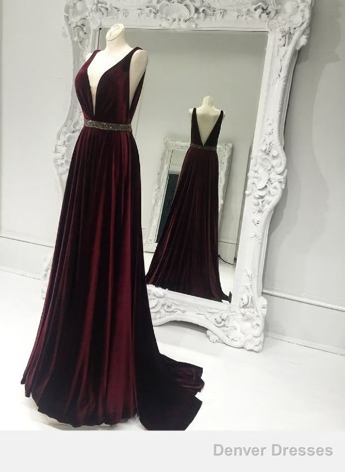 V-Neck Long Charming Women High Quality Occasion Evening Dresses Main image