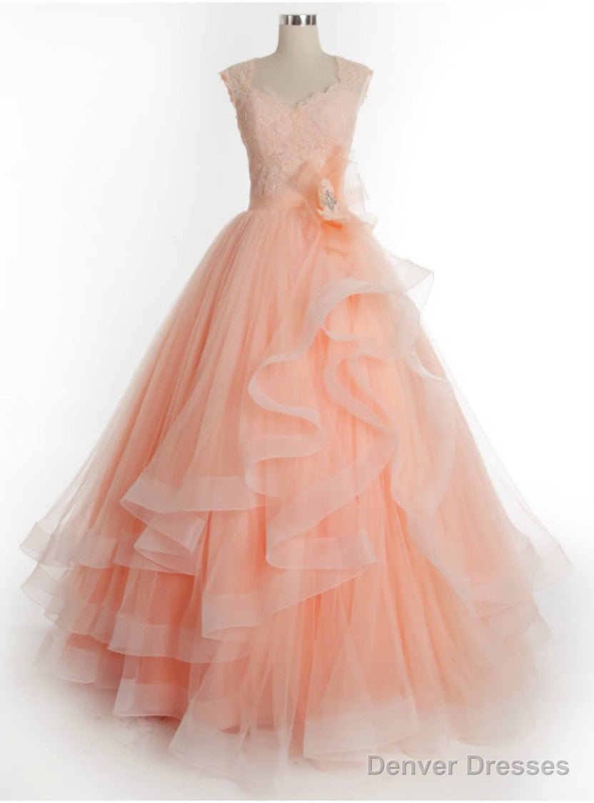 Prom Dress Ball Gown Prom Dress Long Charming Tulle Lace Prom Dress Main image