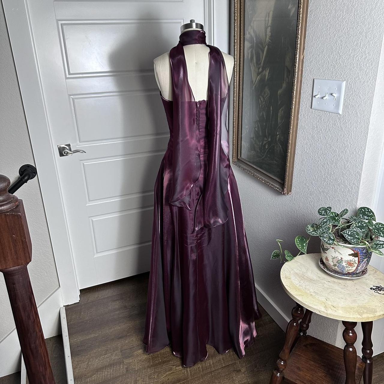 Purple Elegant Vintage Fashion Long Tulle Prom Dress Evening Gown Party Dress Secondary image