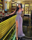 Purple Prom Gown,Long Sequin Prom Dress, Prom Party Dress