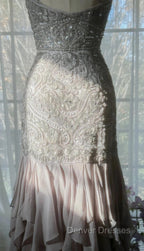 Purple Spaghetti Strap Bodycon Open Back Chiffon Sequin Long Prom Dress Adult Ceremony Dress With Appliques
