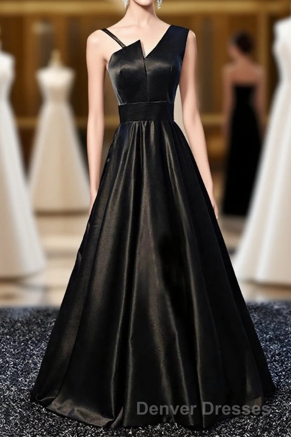 Stylish Satin Long Prom Gown Formal Dress Main image