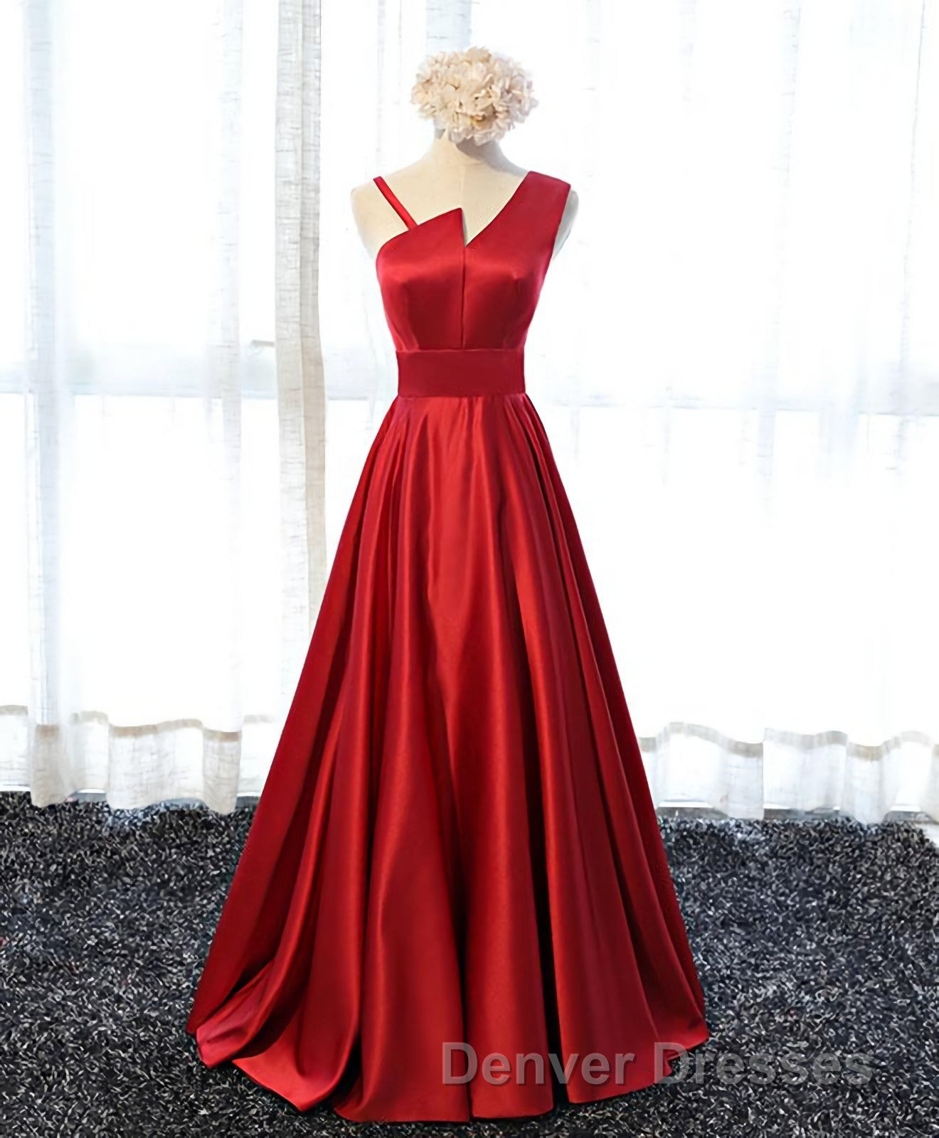 Stylish Satin Long Prom Gown Formal Dress Secondary image