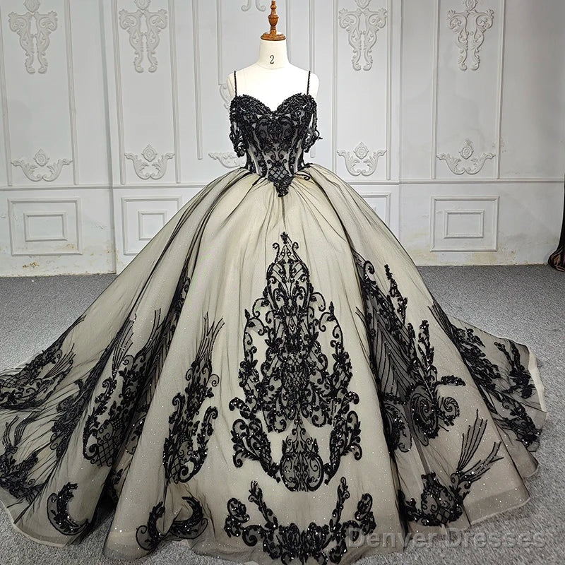 Quinceanera Dress Elegant Spaghetti Straps Embroidery Ball Gown Prom Dresses Secondary image