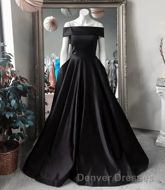Simple Off The Shoulder Long Ball Gowns Prom Dress Secondary image