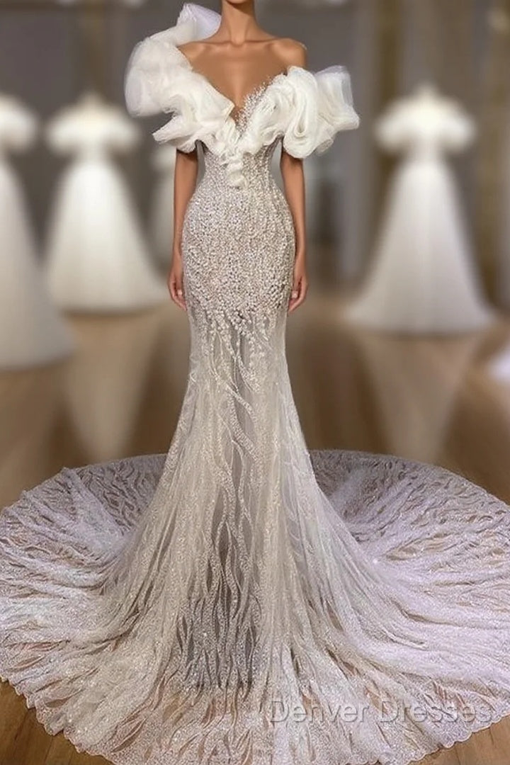 Real Made Wedding Dress Prom Dress, Long Prom Dress, Evening Dress Main image