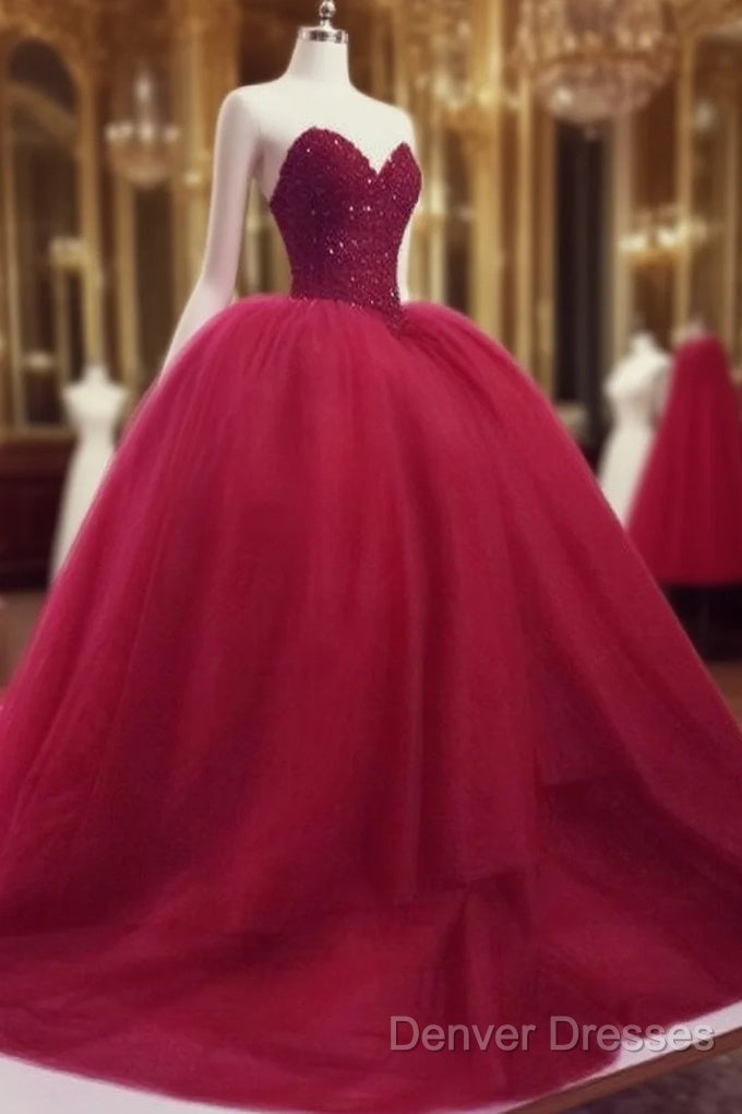 Red Ball Gown Red Wedding Dress Prom Dress Main image