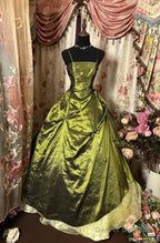 Retro Ball Gown Spaghetti Straps Satin