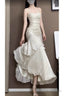 Retro Mermaid Spaghetti Straps Ankle Length Prom Dresses Birthday Outfits With Ruffles