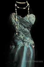 Retro Mermaid Sweetheart Taffeta Long Evening Dress Prom Dress