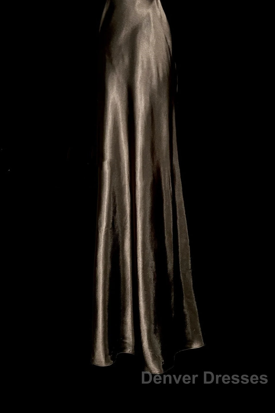 Retro Mermaid V Neckline Chiffon Brown Evening Dress Prom Dress