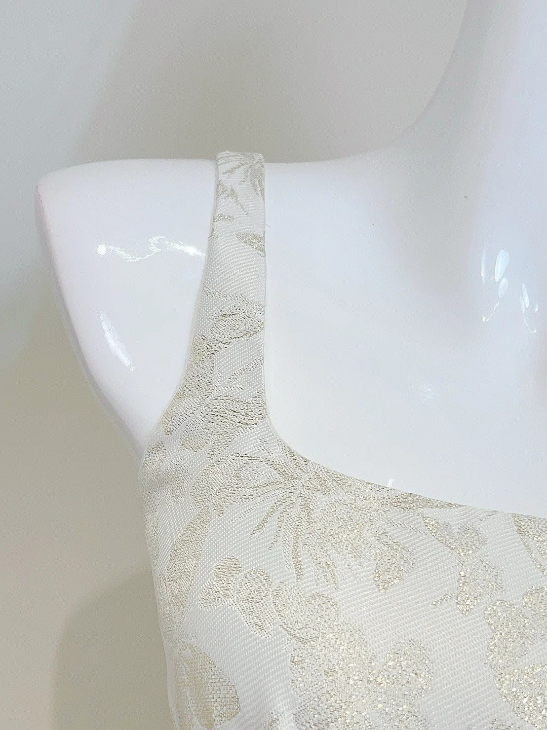 Retro Palace Ivory A-Line Square Neck Strap Jacquard Tulle Prom Dress Evening Dress