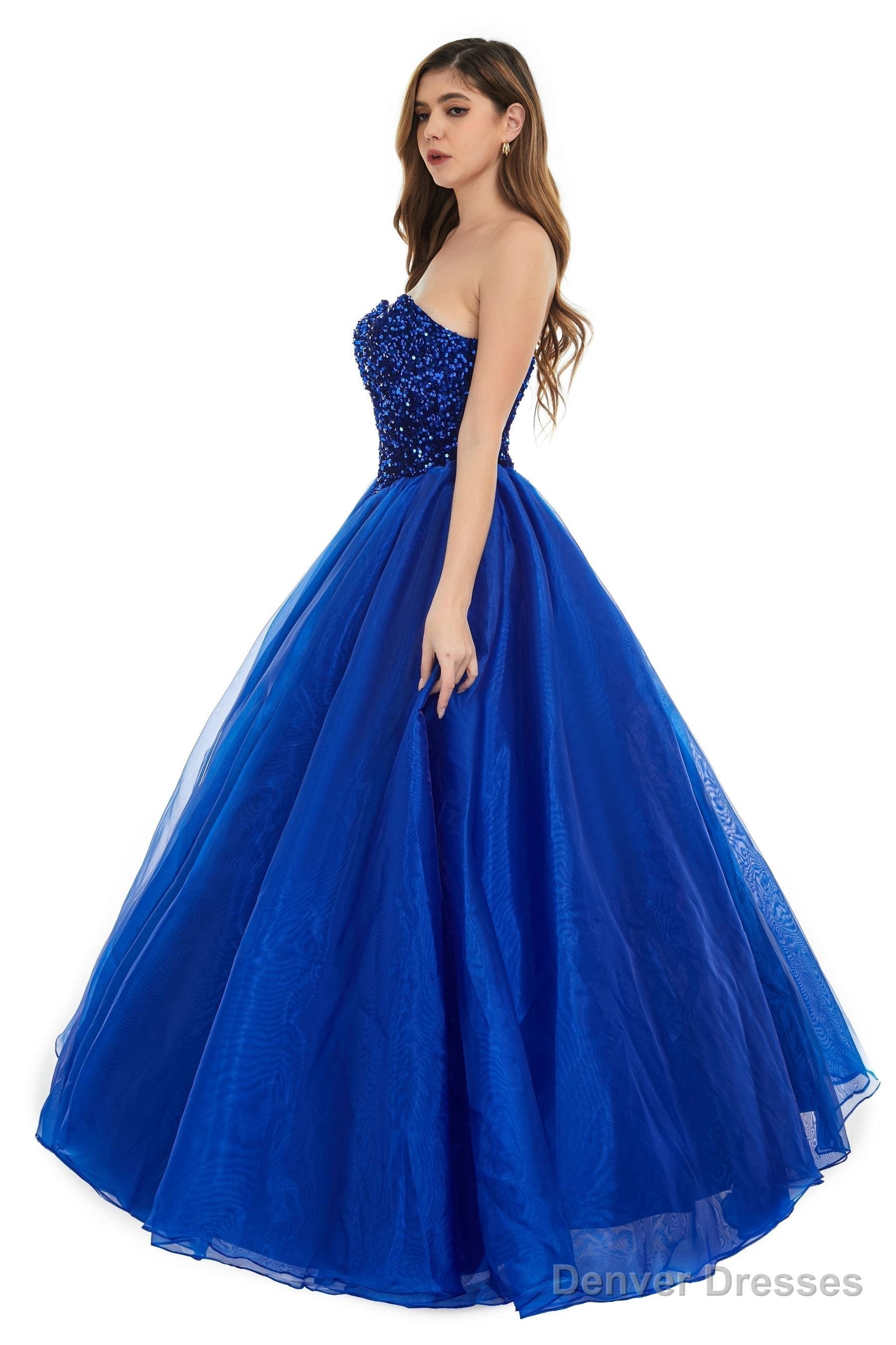 Burgunday Tulle Sequins Sweetheart Prom Dresses Spaghetti Straps Evening Quinceanera Dresses