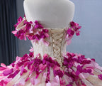 Romantic Heart  Off-the-Shoulder Tulle Quinceaera Dress