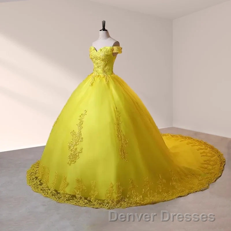 Royal Blue Lace Off the Shoulder Quinceanera Dress with Flowers