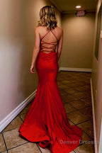 Royal Blue Mermaid Simple Prom Dress