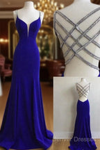 Royal Blue Prom Dress For Teens, Prom Dress, Graduation School Party Gown
