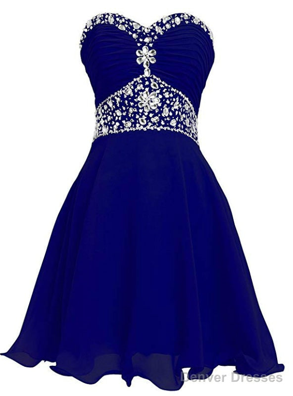 Royal Blue Tule Halter Appliques Knee Length Homecoming Dress Main image
