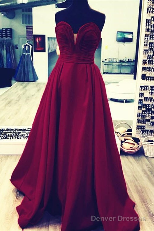 Ruched Sweetheart Long Taffeta Floor Length Evening Dresses