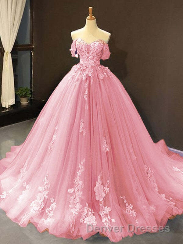 Princess Quinceanera Dress Off The Shoulder Applique Sweet 16 Party Prom Gowns Secondary image