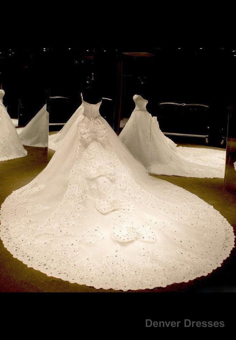 Tulle Chapel Train Ball Dresses Secondary image