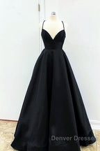 Satin Empire Prom Dress Lace Up Back