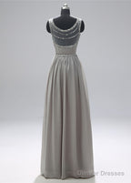 Scoop Neck  Sleeveless Beading Evening Dresses