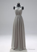 Scoop Neck  Sleeveless Beading Evening Dresses