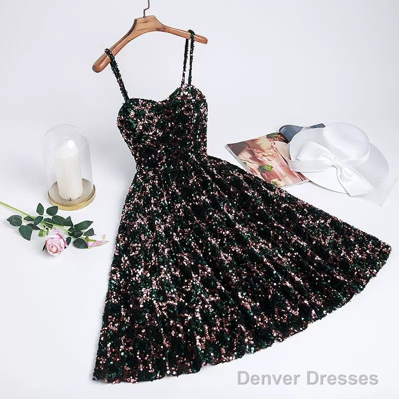 Sequin Hoco Dress Short Homecoming Dresses