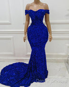 Sequin Off The Shoulder Prom Dress