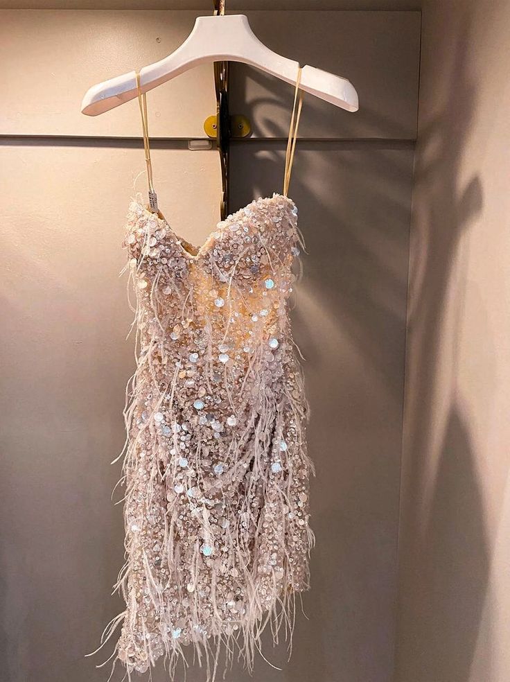 Sequin Prom Dress, Sheath Short Prom Dress