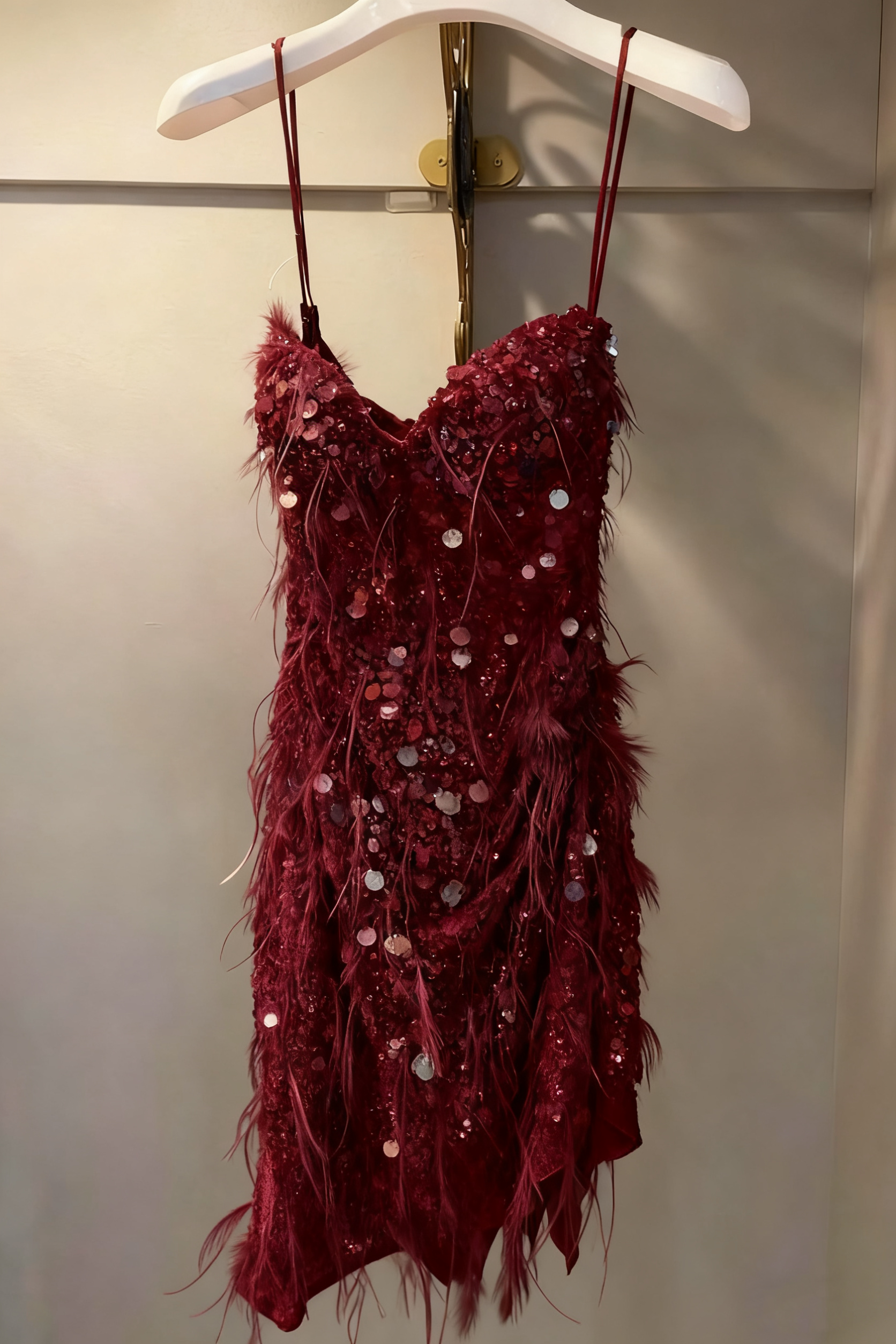 Sequin Prom Dress, Sheath Short Prom Dress