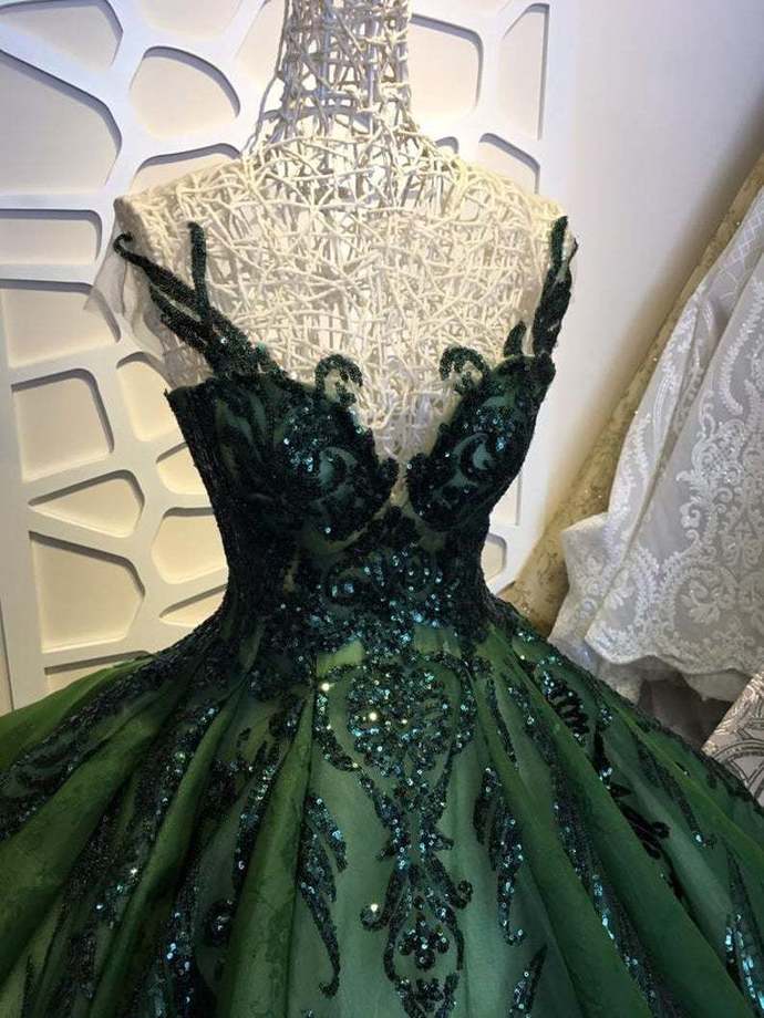 Sequin Sparkly Off The Shoulder Ball Gown Prom Dress  Sweet 16 Dress