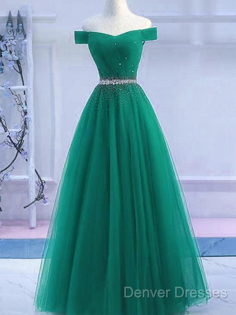 Sequins Burgundy Long Off The Shoulder Prom Dress