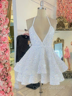 Sexy 17Th Birthday Dress Sequin Open Back Birthday Dress For Teens