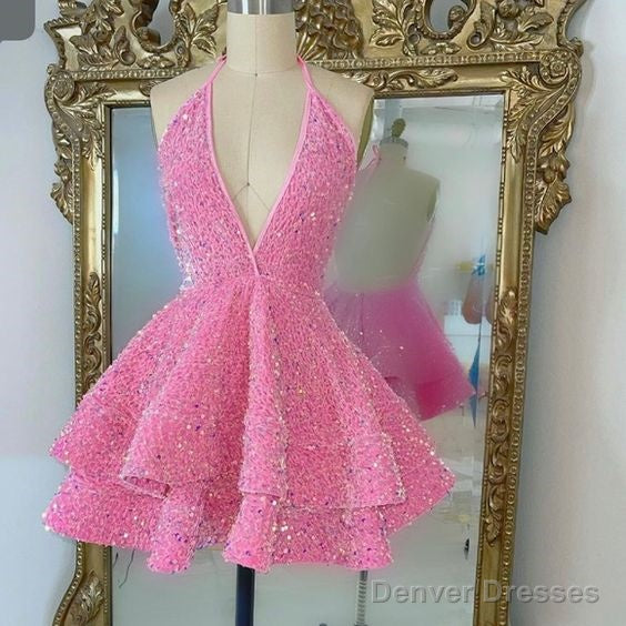 Sexy 17Th Birthday Dresses Short Pink Homecoming Dresses Birthday Outfits Secondary image