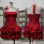 Sexy Sheath Halter Black Sleeveless Mini Short Formal 8Th Grade Homecoming Dress Summer Middle School Hoco Dress Homecoming Outfits Birthday Outfit