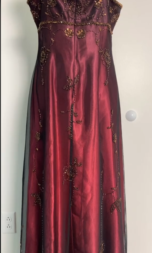 Sexy A Line Spaghetti Straps Burgundy Long Evening Dress Party Dress Prom Dress
