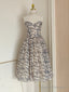 Sexy A Line Sweetheart Floral Holiday Dress Travel Vacation Dresses Birthday Dress