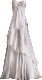 Sexy A Line Sweetheart Party Dress White Long Prom Dress