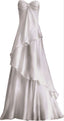 Sexy A Line Sweetheart Party Dress White Long Prom Dress
