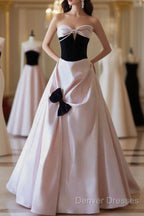 Sexy Ball Gown Sweetheart Neckline Pink Satin Evening Dress Prom Dress
