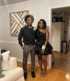Sexy Birthday Dress Black Sequin Homecoming Dress Birthday Outfits