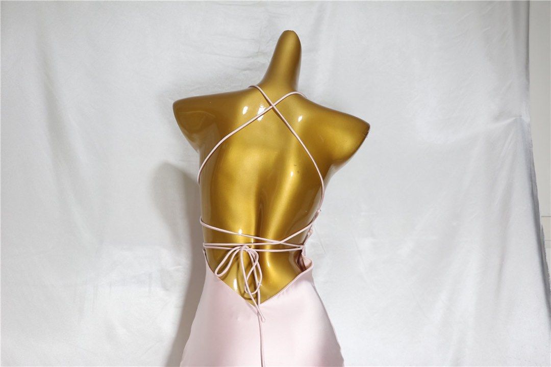 Sexy Birthday Dress Pink Halter Prom Dress Birthday Outfits