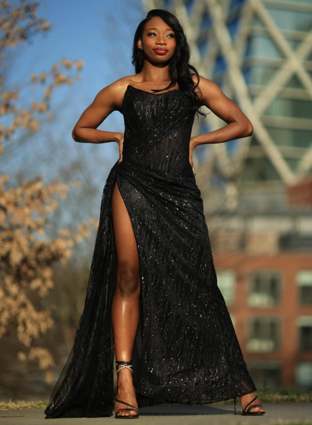 Sexy Black Lace Sequin Slit Long Prom Dress Mermaid Evening Dress