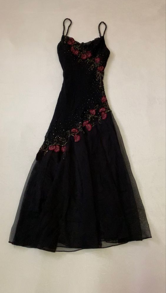 Sexy Black Prom Dress For Girls Formal Birthday Party Gowns